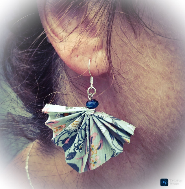 Éventail coton enduit 