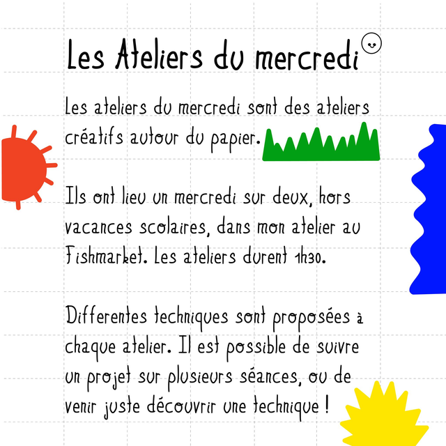 Carte Cadeau - Les ateliers du mercredi