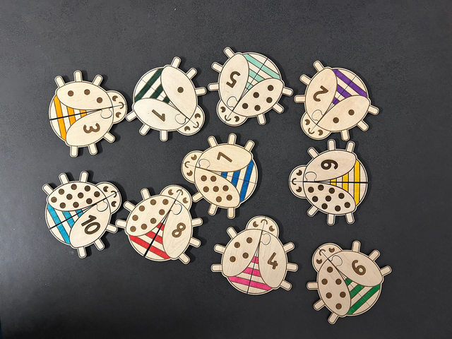 Jeux coccinelle chiffre