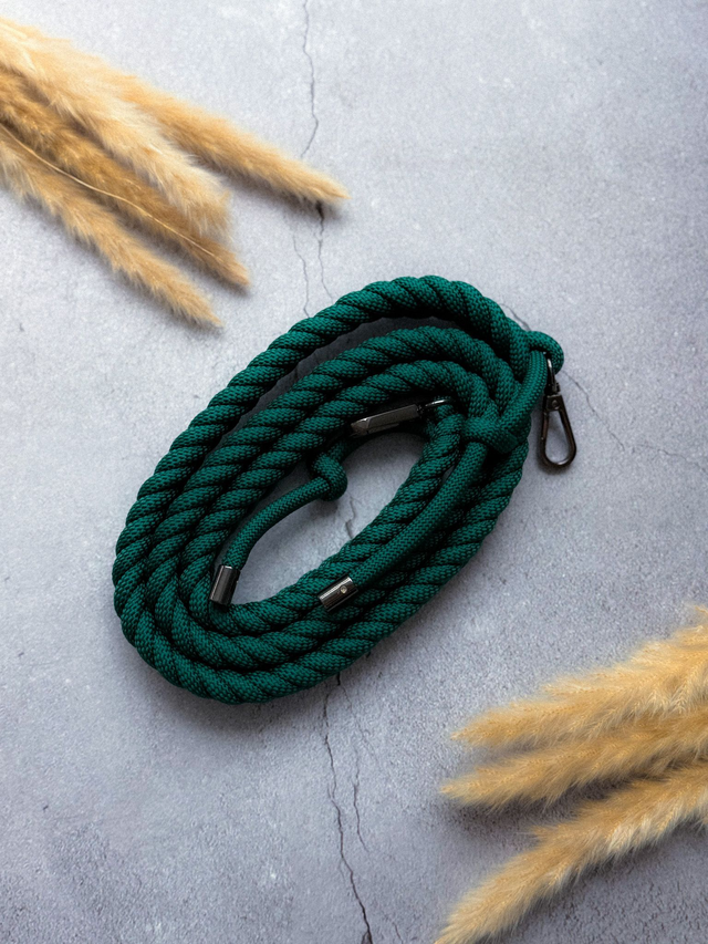 Bag Strap Braided (S) | tannengrün | Taschengurt