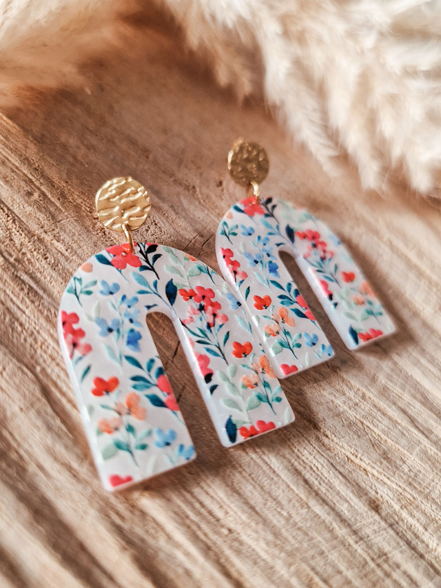 Boucles d'oreilles "Jardin fleuri"