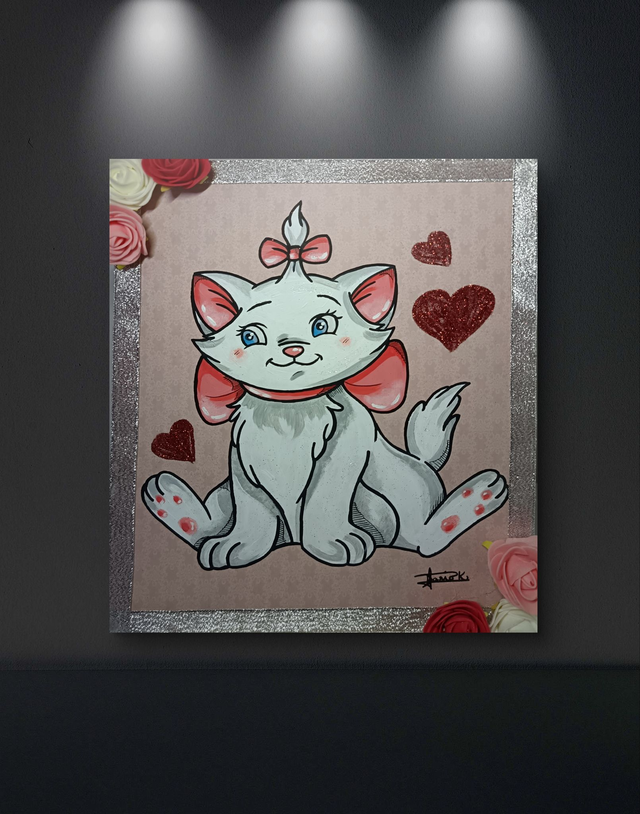 Tableau &quot;Marie&quot; des Aristochats - Disney