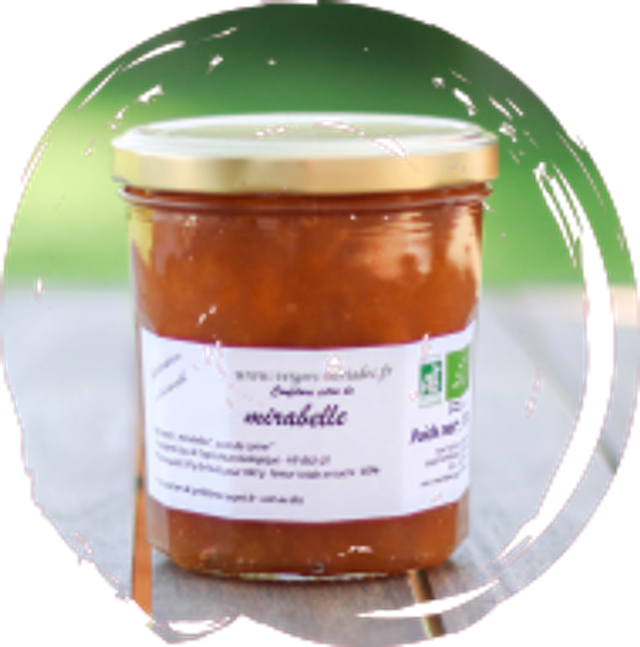 Confiture extra de mirabelle pot de 370 g