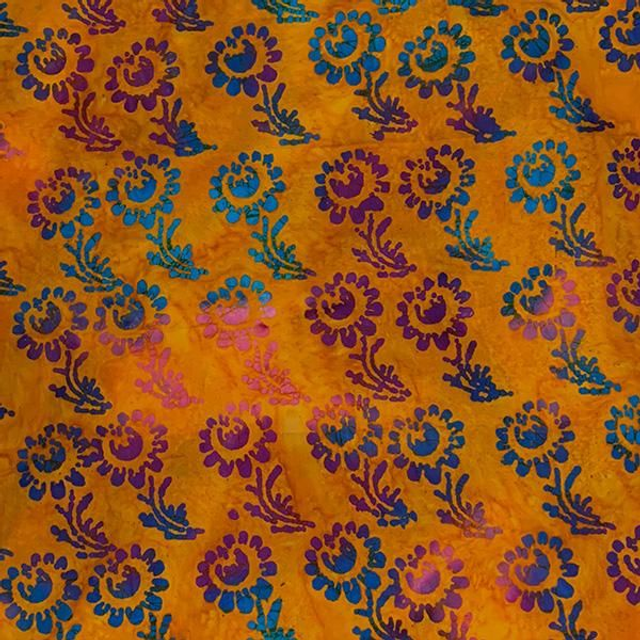 John Loudon Cotton Batik- Orange