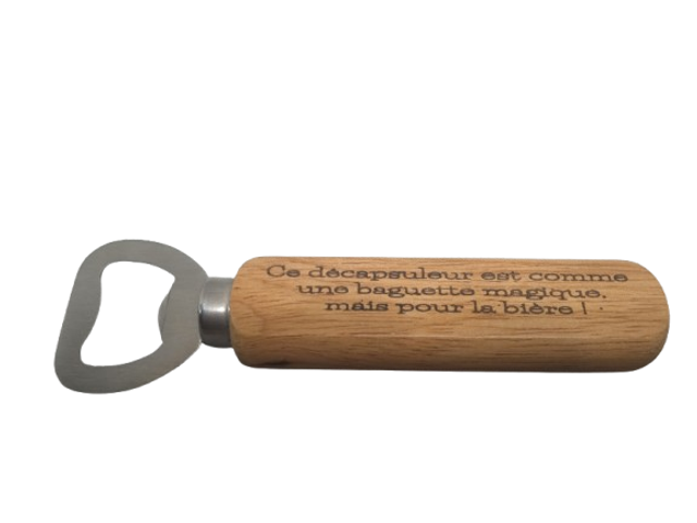 Décapsuleur à Manche en Bois Personnalisable (1)