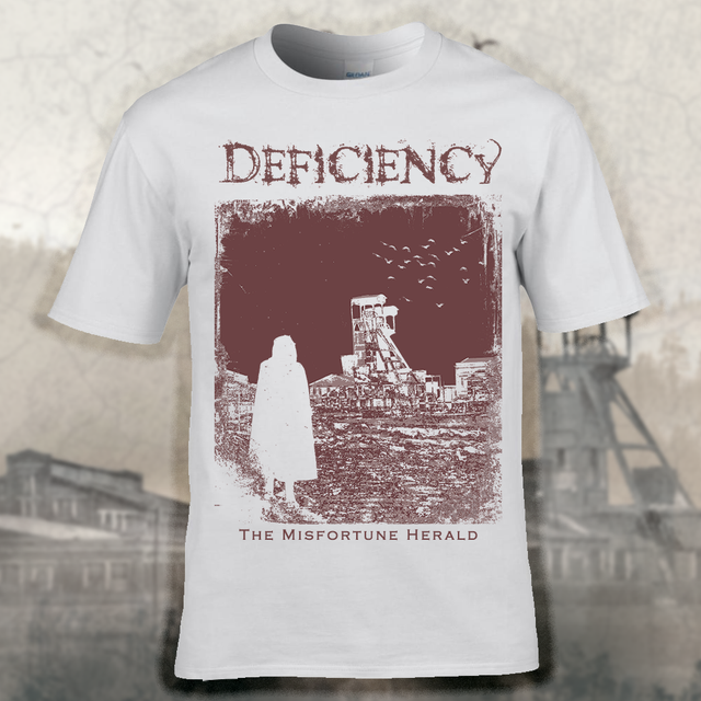 T-SHIRT DEFICIENCY "Misfortune" - WHITE