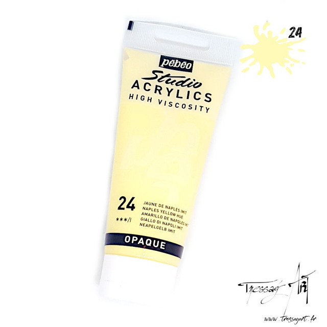 PEBEO - ACRYLIQUE 100ML - JAUNE DE NAPLES IMIT - PB016024
