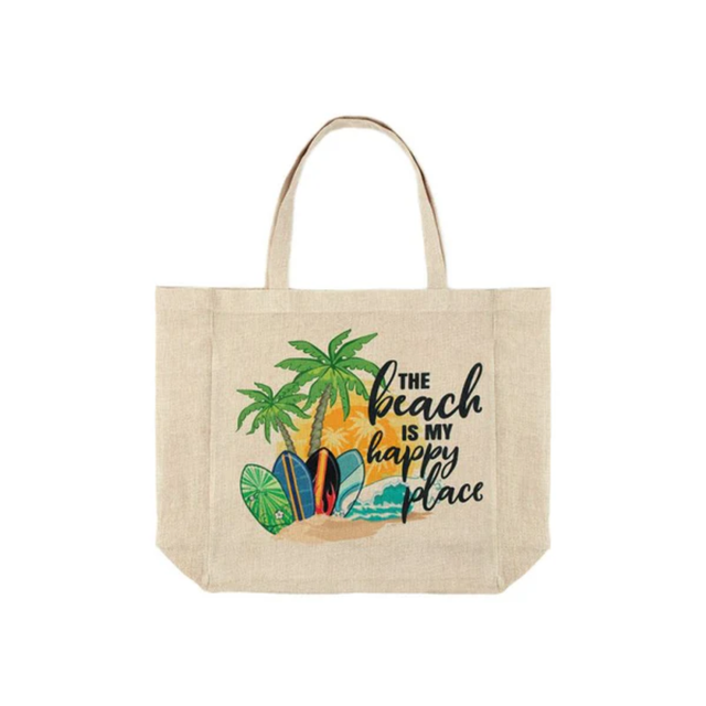 Faux Burlap Tote Bag Natural - 38 x 40cm