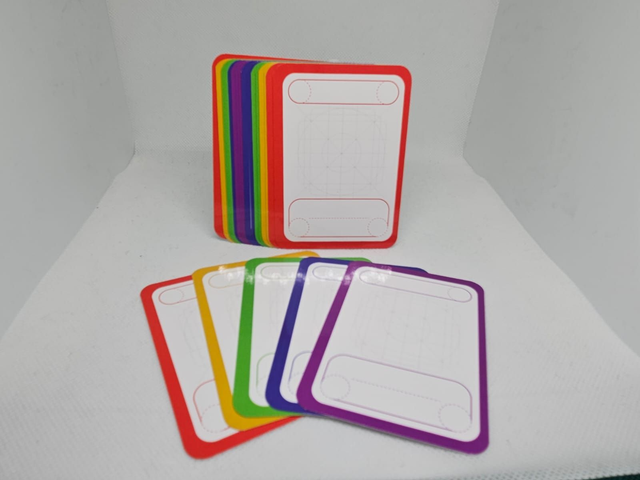 20 cartas estandar diseño colores	