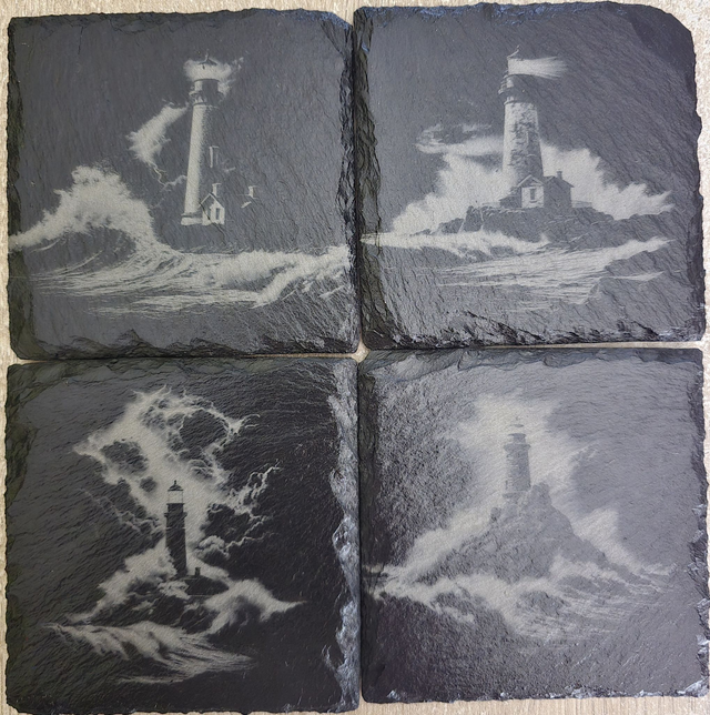 Scène spectaculaire de phare côtier