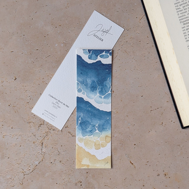 Marque-page - Bord De Mer - Bleu