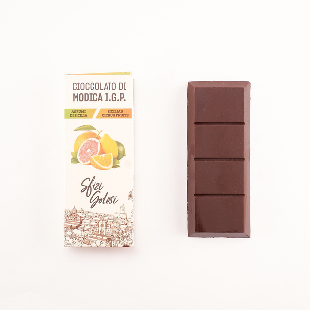 Cioccolato di Modica IGP – Agrumi di Sicilia 60g