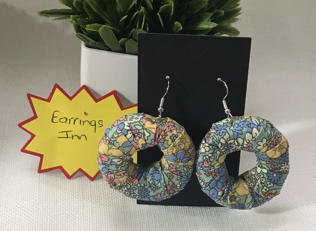 Mixed Dangling Fabric Earrings-MFE32