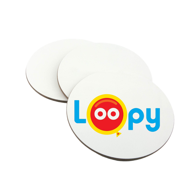 Wooden Coasters Round (3 pk)