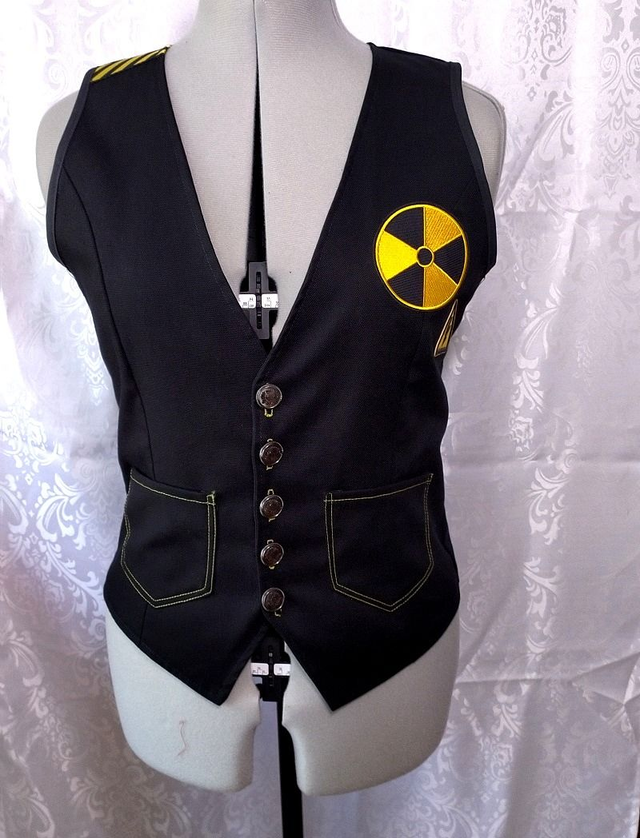Gilet (unisexe) cyberpunk Nucléaire jaune