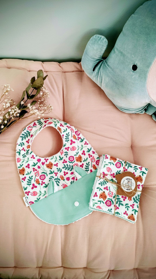 Coffret Le Chapi'Mini - Bavoir et lingettes lavables