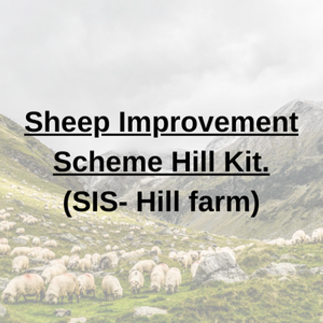 Sheep Improvement Scheme Hill Kit. (SIS)