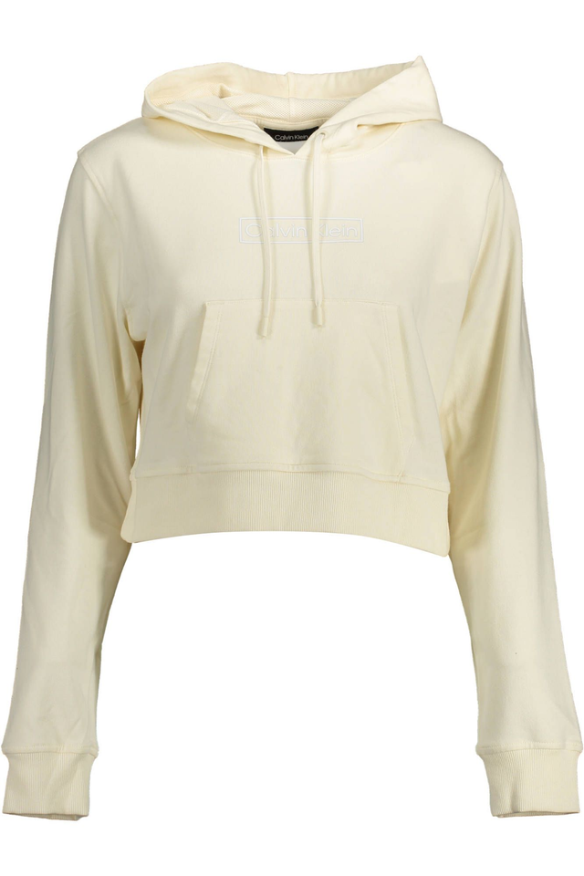 1620CALVIN KLEIN FELPA SENZA ZIP DONNA BIANCO