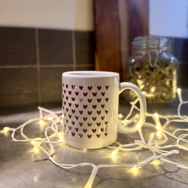 Tasse motifs coeurs ❤️