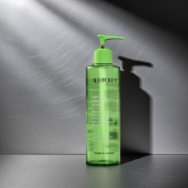 Aurodhea Organic Cream Soap – Green Tea 260ML | Nourishing & Hygiene