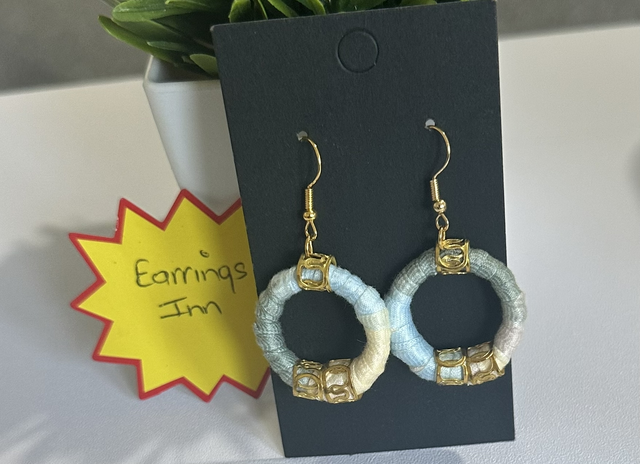 Mixed Dangling Fabric Earrings-MFE37