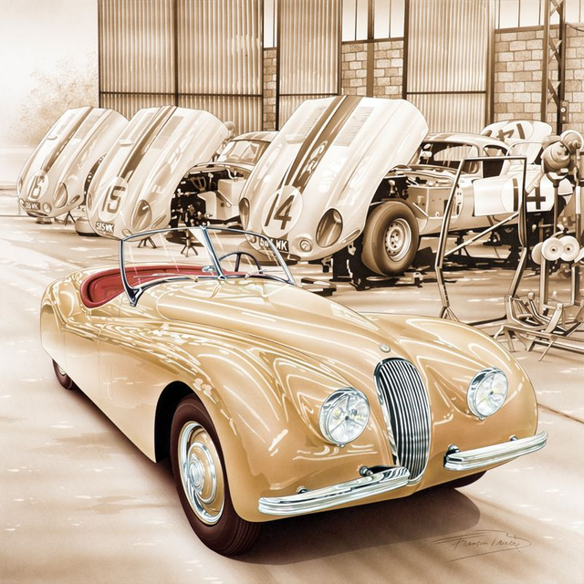 Jaguar XK120 - Limited Edition Print