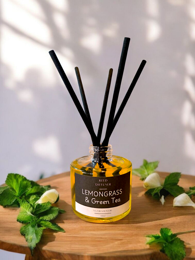 Lemongrass &amp; Green Tea Reed Diffuser
