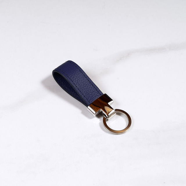 Portachiavi Tassel | Blu Leather - Mr. Trevis