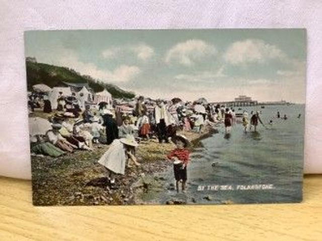 Folkestone, By The Sea, Kent, Upton&#039;s Up-to-date Series postcard. Our Ref No. R189 £2.50