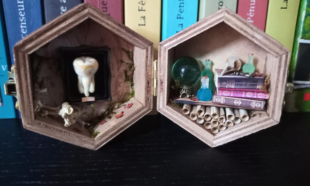 Petite boîte hexagonale 