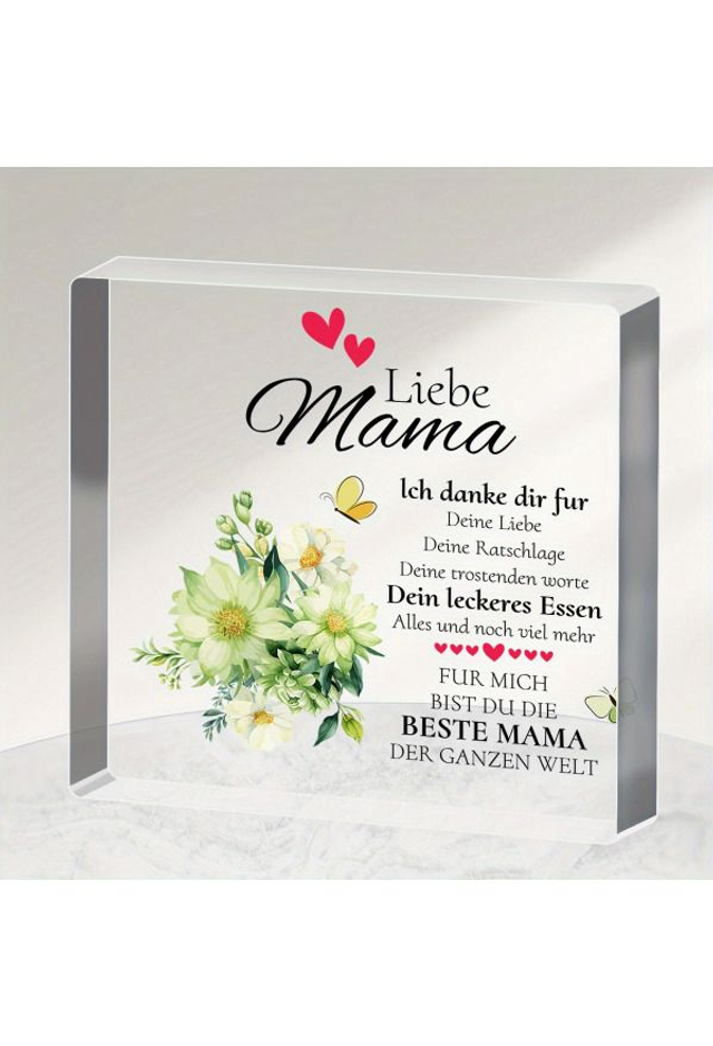 Dekoaufsteller Beste Mama quadrat