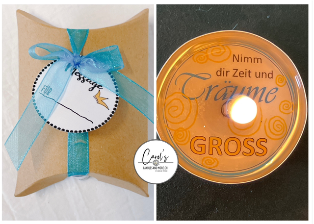 1er Teelicht - Nimm Dir Zeit und Träume gross