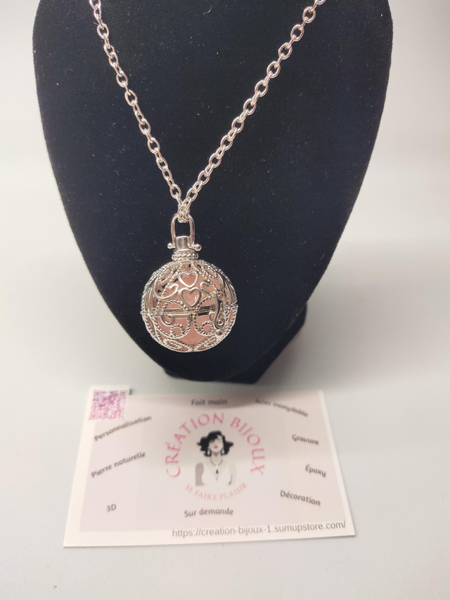 Collier en quartz rose 