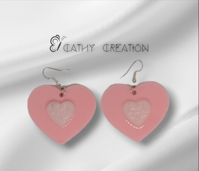 Boucles d'oreilles coeur 