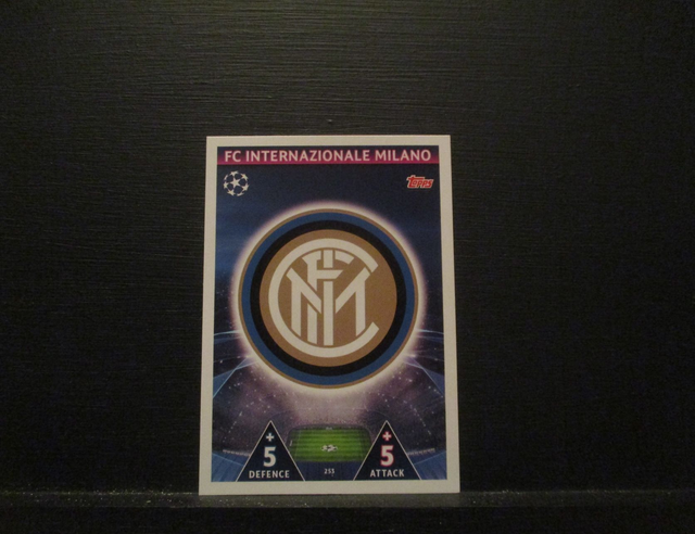 FC INTERNAZIONALE MILANO - UEFA Champions League Match Attax 2018/19 Original Trading Card #253