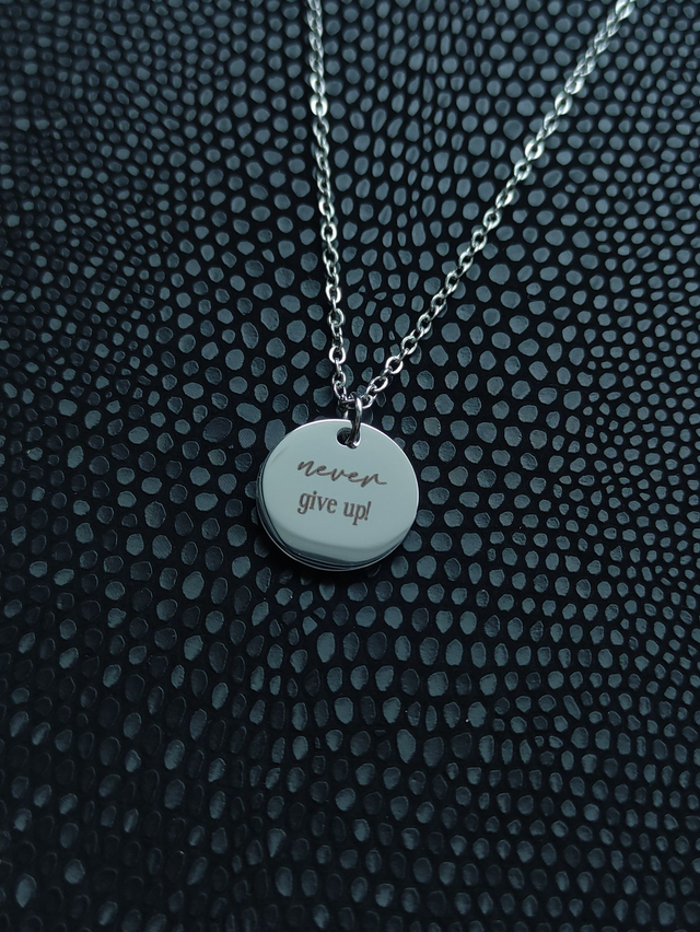 Edelstahl Kette | I am enough | Silber (1)