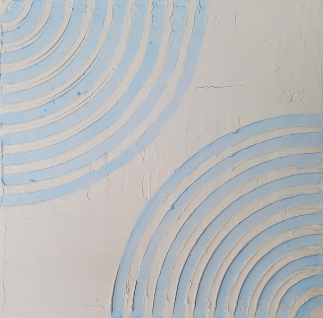 Quart de cercle sur enduit, 2023