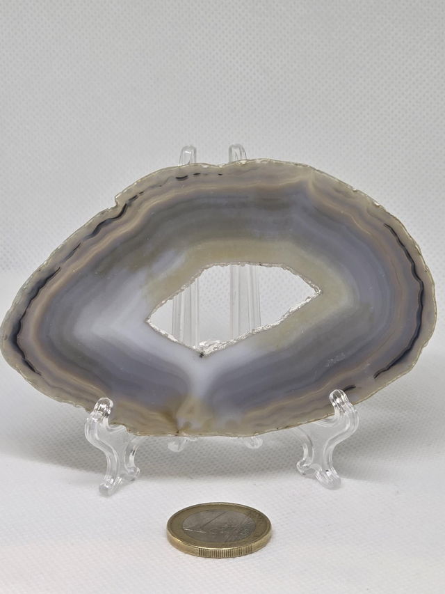 Tranche d'Agate + support 