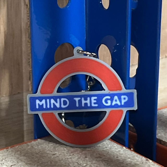 Mind The Gap Keyring 