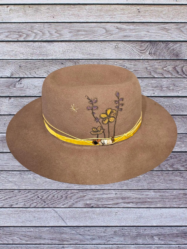 Wild flower fedora hat 