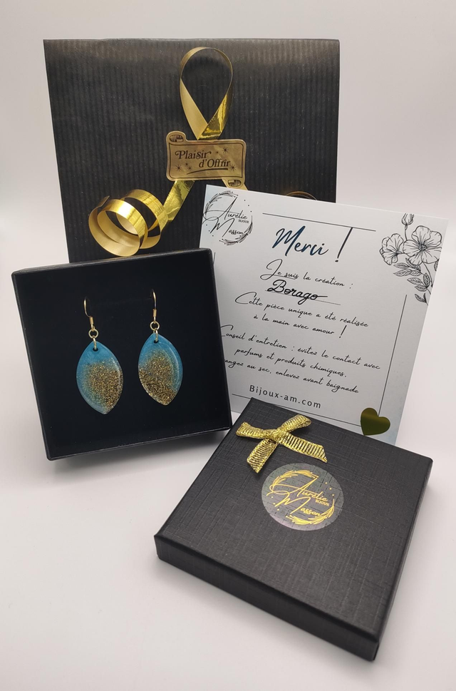 Boucles d'oreilles "Borago"