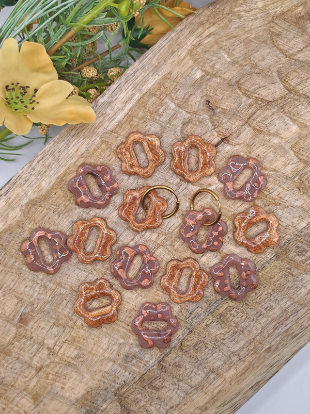 Choupettes Jain réversibles, transparente léopard cuivre