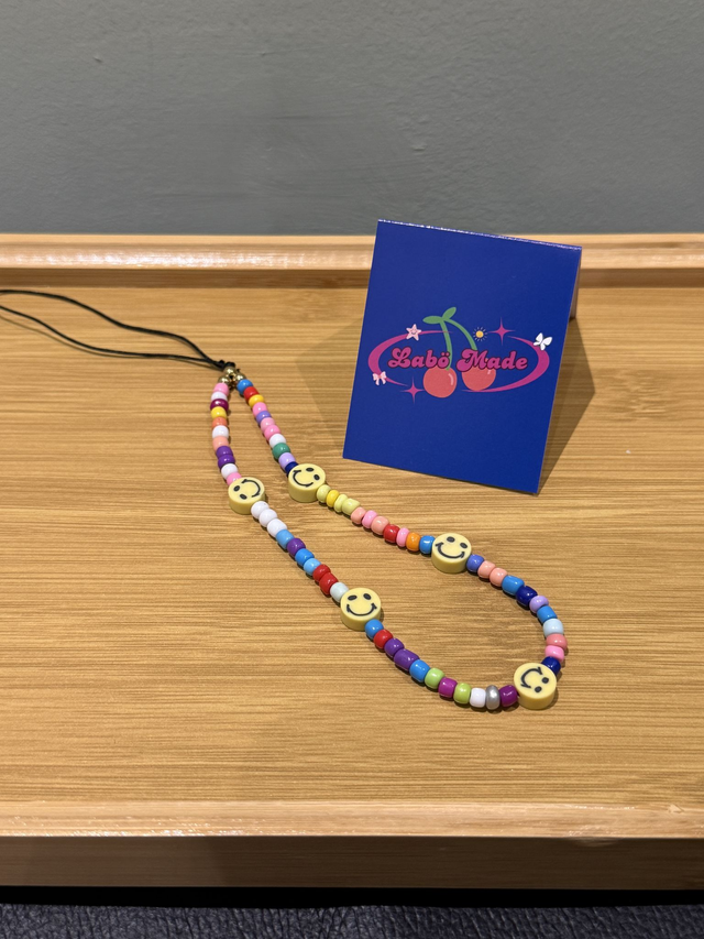 Sunny Giggles & Colourful Beads Charm Strap
