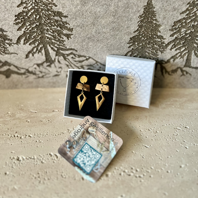 Boucles Madré Cacao &amp; Losanges Graphiques 