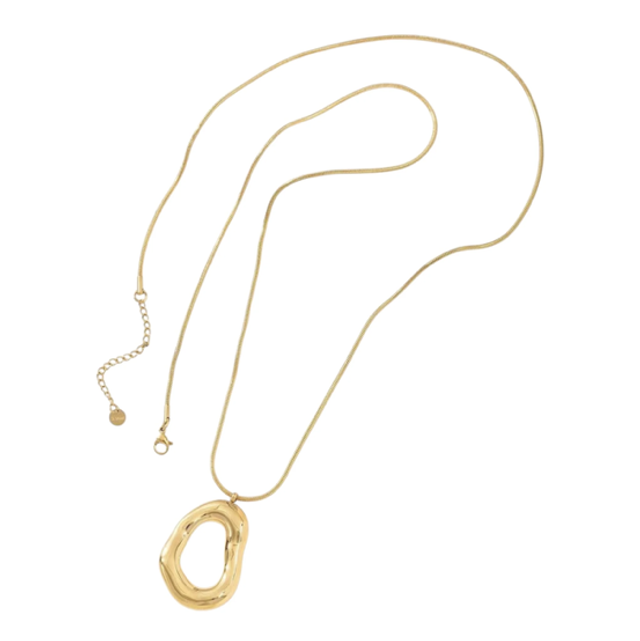 Aura ketting lang goud