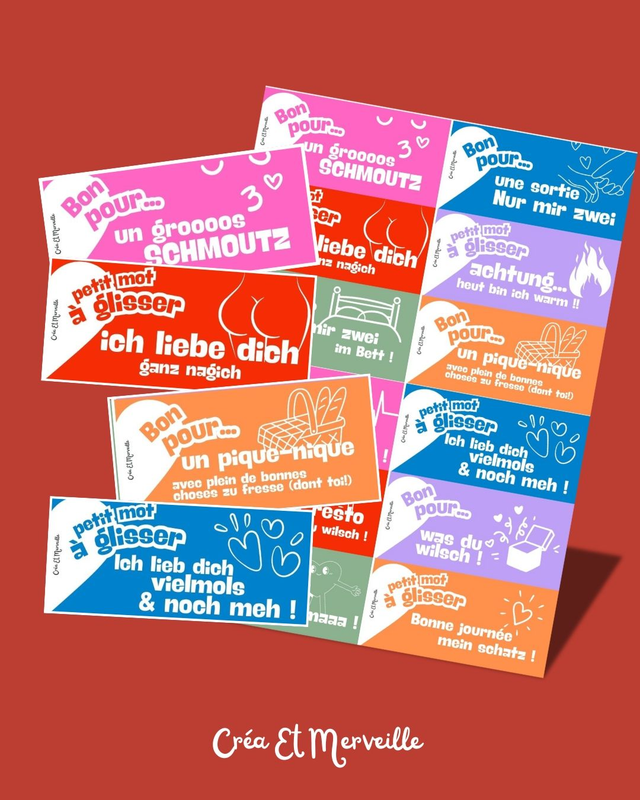 Bons/Petit mot imprimés ou à imprimer chez soi 💌 - en patois !