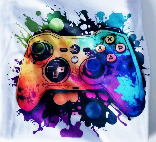 Tee-shirt &quot;Manette de jeu-Gamer&quot; T.XL