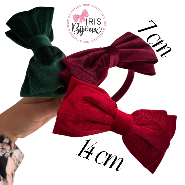 Cerchietto maxi fiocco in velluto