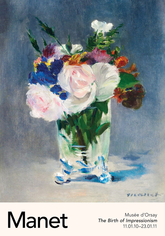 Flowers in a Crystal Vase by Édouard Manet