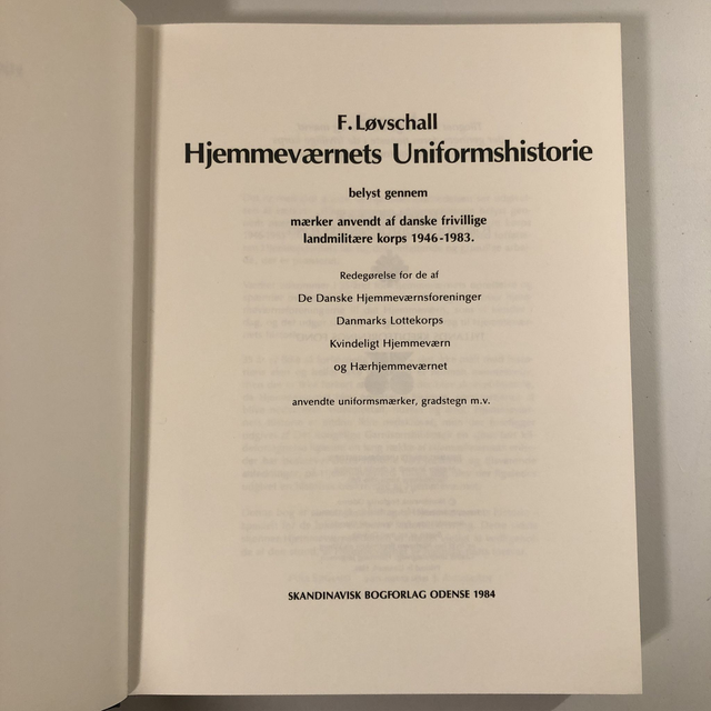 Hjemmeværnets Uniformshistorie (1984)